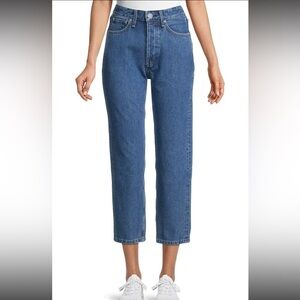 Rag & Bone Maya High Rise Ankle Slim Straight Leg Jeans in Indigo Size 28 $268